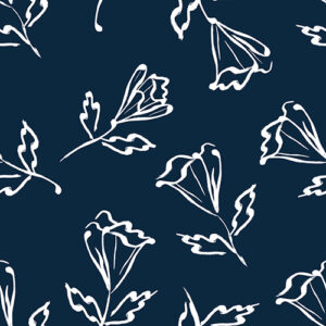 BLOSSOMS WALTZ NAVY BLOSSOMS WALTZ NAVY