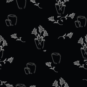 FLOWERS FOR HER BLACK & WHITE