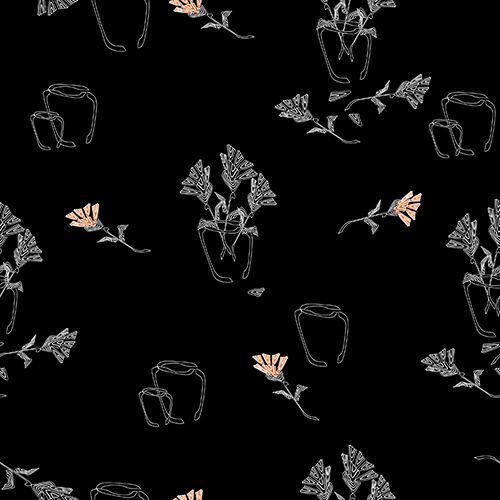 FLOWERS FOR HER ORANGE & BLACK FLOWERS FOR HER ORANGE & BLACK