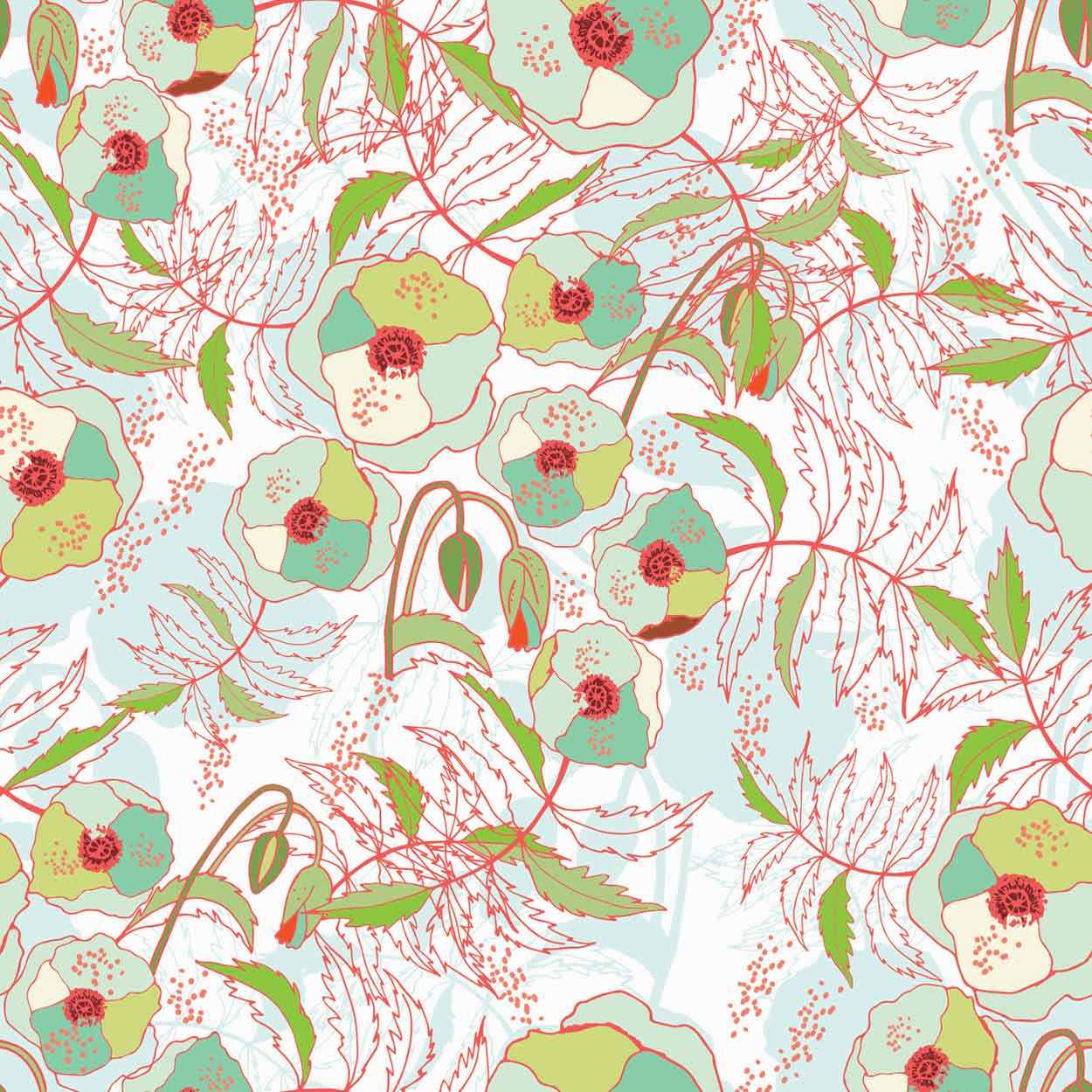 POPPY FIELD LACE