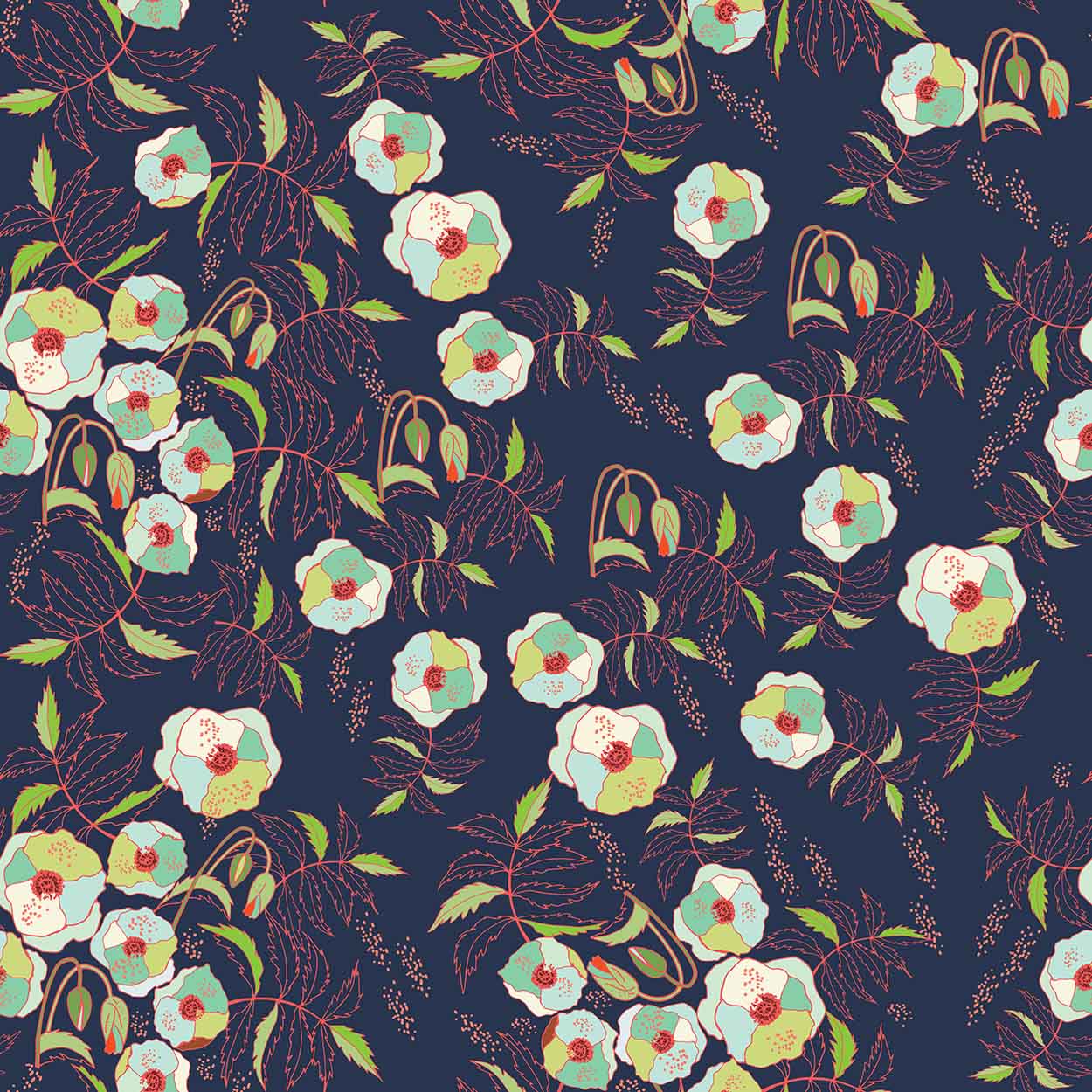 POPPY FIELD NAVY