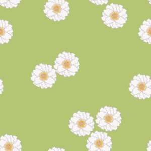 PEONY POLKA DOT CLUSTER AVOCADO GREEN