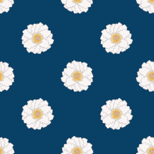 PEONY POLKA DOT DARK BLUE