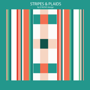 Stripes and Plaids Surface pattern designs from D'NOVO designs