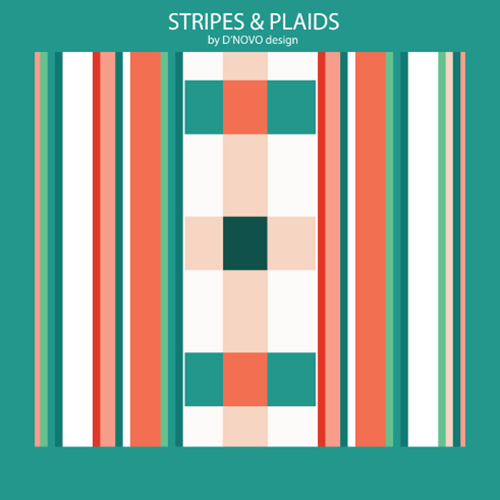 Stripes and Plaids Surface pattern designs from D'NOVO designs