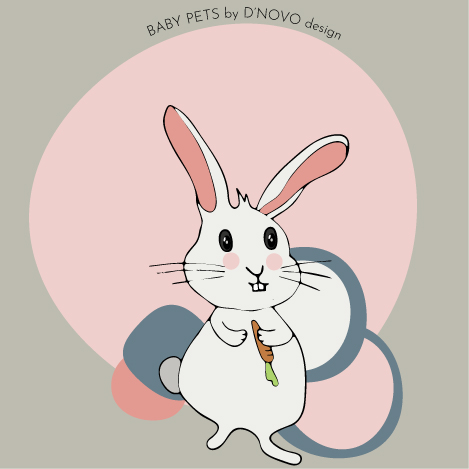 Baby Pets Surface Pattern Designs by D'NOVO design