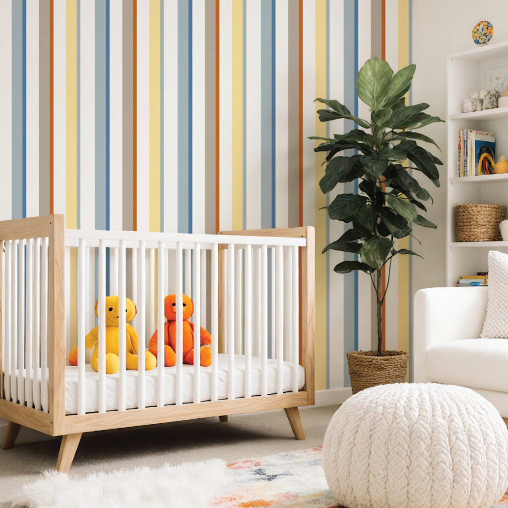 DECK CHAIR BLUE STRIPES NURSERY